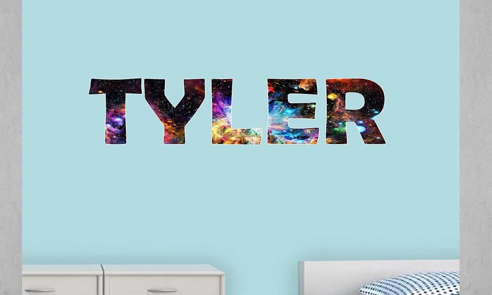 Out of This World Custom Decal Galaxy Names for Kids Rooms