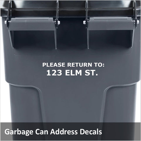 Garbage Can Decals