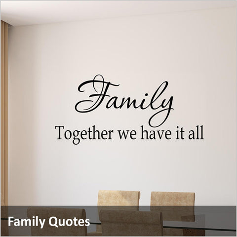 Family Quotes Wall Décor and Family Wall Decals