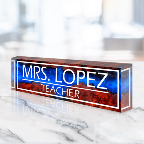 Personalized Name Plate for Desk VWAQ-ACS4