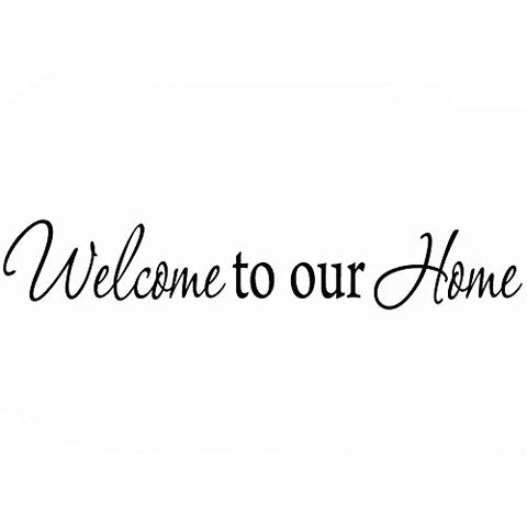 VWAQ Welcome To Our Home, Family Wall Decal Sticker #2 1615 - VWAQ Vinyl Wall Art Quotes and Prints