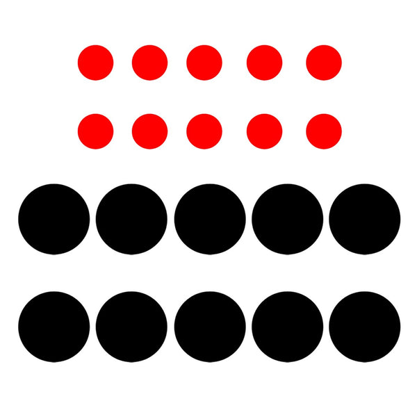 VWAQ Black and Red Peel and Stick Polka Dots Vinyl Wall Decals - VWAQ Vinyl Wall Art Quotes and Prints