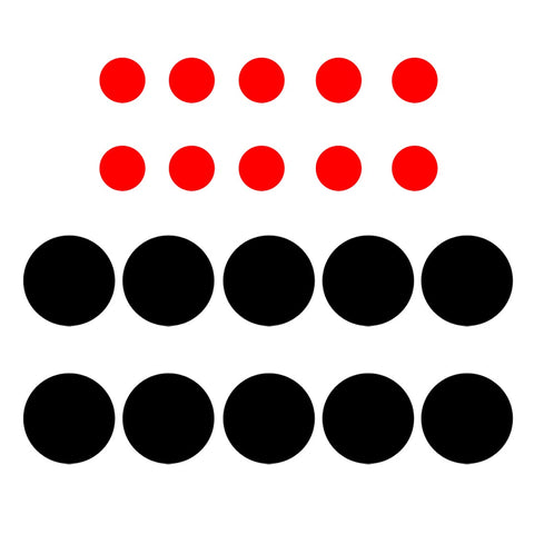 VWAQ Black and Red Peel and Stick Polka Dots Vinyl Wall Decals - VWAQ Vinyl Wall Art Quotes and Prints