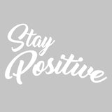 VWAQ Stay Positive Vinyl Wall Decal, Uplifting Positivity Wall Decor -18120 - VWAQ Vinyl Wall Art Quotes and Prints