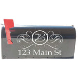 VWAQ Monogram Mailbox Decal and Street Name Address Mailbox Lettering - TTC15 - VWAQ Vinyl Wall Art Quotes and Prints