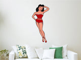 VWAQ Pinup Girl Wall Decals Stickers - Vintage American Traditional Tattoo Wall Art - AT5 - VWAQ Vinyl Wall Art Quotes and Prints