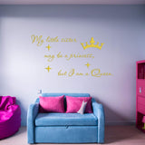 VWAQ My Little Sister May Be A Princess But I Am A Queen Vinyl Wall Decal Quotes Decor - VWAQ Vinyl Wall Art Quotes and Prints