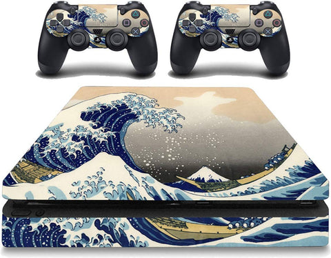 VWAQ The Great Wave off Kanagawa Decal Skins PS4 Slim Cover Skin - PSGC8 - VWAQ Vinyl Wall Art Quotes and Prints