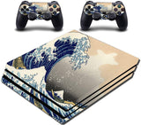 VWAQ PS4 Pro Wrap The Great Wave Off Kanagawa Skin Decal - PPGC8 - VWAQ Vinyl Wall Art Quotes and Prints