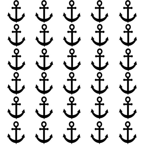 VWAQ Sailor Anchor Wall Stickers - Nautical Anchor Wall Decal - Navy Decor- 30 Pack - VWAQ Vinyl Wall Art Quotes and Prints