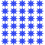 VWAQ Sailor Ship Wheel Wall Sticker - Nautical Wheel Wall Decal - Navy Decor- 30 Pack - VWAQ Vinyl Wall Art Quotes and Prints