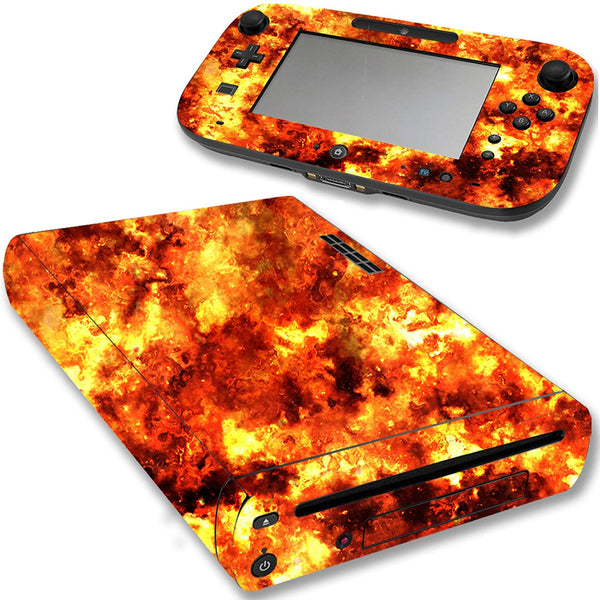 VWAQ Wii U Flame Decal Sticker Nintendo Wii U Console Fire Skin Cover - WGC3 - VWAQ Vinyl Wall Art Quotes and Prints