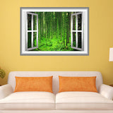 VWAQ 3D Window Frame Peel & Stick Wall Decal Outdoors View Forest Scene - NW30 - VWAQ Vinyl Wall Art Quotes and Prints
