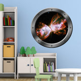 VWAQ Deep Space Galaxy Porthole Peel and Stick Vinyl Wall Decal - PS9 - VWAQ Vinyl Wall Art Quotes and Prints