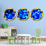VWAQ Ocean Decals Animals Wall Decor - Jellyfish Wall Sticker, Sea Life Art Prints