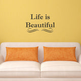 VWAQ Life is Beautiful Vinyl Wall art Decal