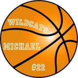 VWAQ Peel and Stick Personalized Name Basketball Vinyl Wall Decal - BB1 - VWAQ Vinyl Wall Art Quotes and Prints
