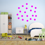 VWAQ 20 Polka Dot Wall Decals 3 Inch Peel & Stick Circles Dots Colors Kids Room - VWAQ Vinyl Wall Art Quotes and Prints