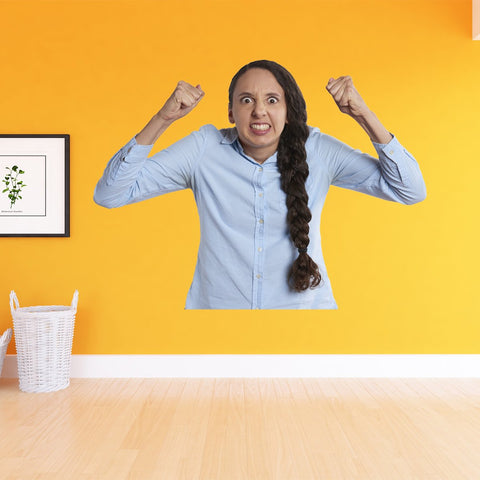 Angry Woman Vinyl Decal - Funny Wall Stickers - Hilarious Wall Decals - FWP1 - VWAQ Vinyl Wall Art Quotes and Prints