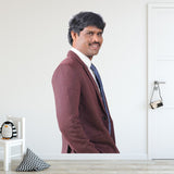 VWAQ Indian Man Smiling Vinyl Decal - Humorous Hilarious Wall Decals - Funny Wall Decor Stickers - FWP2 - VWAQ Vinyl Wall Art Quotes and Prints