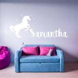 VWAQ Custom Name Unicorn Nursery Wall Decor Personalized Wall Decal - CS8 - VWAQ Vinyl Wall Art Quotes and Prints