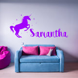 VWAQ Custom Name Unicorn Nursery Wall Decor Personalized Wall Decal - CS8 - VWAQ Vinyl Wall Art Quotes and Prints