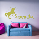 VWAQ Custom Name Unicorn Nursery Wall Decor Personalized Wall Decal - CS8 - VWAQ Vinyl Wall Art Quotes and Prints