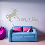 VWAQ Custom Name Unicorn Nursery Wall Decor Personalized Wall Decal - CS8 - VWAQ Vinyl Wall Art Quotes and Prints