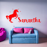 VWAQ Custom Name Unicorn Nursery Wall Decor Personalized Wall Decal - CS8 - VWAQ Vinyl Wall Art Quotes and Prints