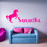 VWAQ Custom Name Unicorn Nursery Wall Decor Personalized Wall Decal - CS8 - VWAQ Vinyl Wall Art Quotes and Prints