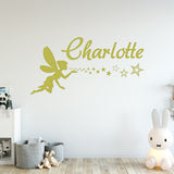VWAQ Custom Fairy Name Wall Decal - Personalized Girls Vinyl Wall Decor - CS9 - VWAQ Vinyl Wall Art Quotes and Prints