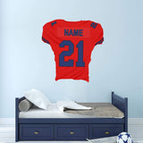 Custom Football Jersey decal no background