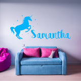 VWAQ Custom Name Unicorn Nursery Wall Decor Personalized Wall Decal - CS8 - VWAQ Vinyl Wall Art Quotes and Prints