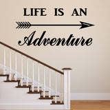 VWAQ Life is an Adventure Vinyl Wall Decal - Adventurer Wall Art Decor - VWAQ Vinyl Wall Art Quotes and Prints