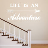 VWAQ Life is an Adventure Vinyl Wall Decal - Adventurer Wall Art Decor - VWAQ Vinyl Wall Art Quotes and Prints