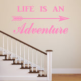 VWAQ Life is an Adventure Vinyl Wall Decal - Adventurer Wall Art Decor - VWAQ Vinyl Wall Art Quotes and Prints