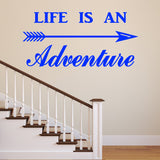 VWAQ Life is an Adventure Vinyl Wall Decal - Adventurer Wall Art Decor - VWAQ Vinyl Wall Art Quotes and Prints