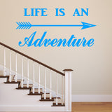 VWAQ Life is an Adventure Vinyl Wall Decal - Adventurer Wall Art Decor - VWAQ Vinyl Wall Art Quotes and Prints