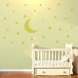 VWAQ Moon and Stars Nursery Wall Decal Vinyl Stickers - VWAQ Vinyl Wall Art Quotes and Prints