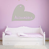 VWAQ Custom Name Decal with Heart - Personalized Kids Name Sticker - CHD1 - VWAQ Vinyl Wall Art Quotes and Prints