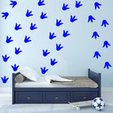 VWAQ Dinosaur Footprints Floor Decals - Peel and Stick Wall Stickers - 30 PCS - VWAQ Vinyl Wall Art Quotes and Prints