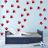 VWAQ Dinosaur Footprints Floor Decals - Peel and Stick Wall Stickers - 30 PCS - VWAQ Vinyl Wall Art Quotes and Prints