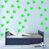 VWAQ Dinosaur Footprints Floor Decals - Peel and Stick Wall Stickers - 30 PCS - VWAQ Vinyl Wall Art Quotes and Prints