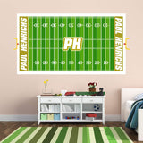 VWAQ Personalized Football Field Wall Decal - Custom Name Sports Sticker Boys Room Decor - HOL16 - VWAQ Vinyl Wall Art Quotes and Prints