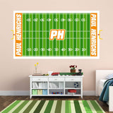 VWAQ Personalized Football Field Wall Decal - Custom Name Sports Sticker Boys Room Decor - HOL16 - VWAQ Vinyl Wall Art Quotes and Prints