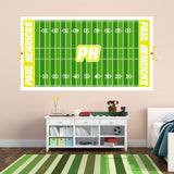 VWAQ Personalized Football Field Wall Decal - Custom Name Sports Sticker Boys Room Decor - HOL16 - VWAQ Vinyl Wall Art Quotes and Prints