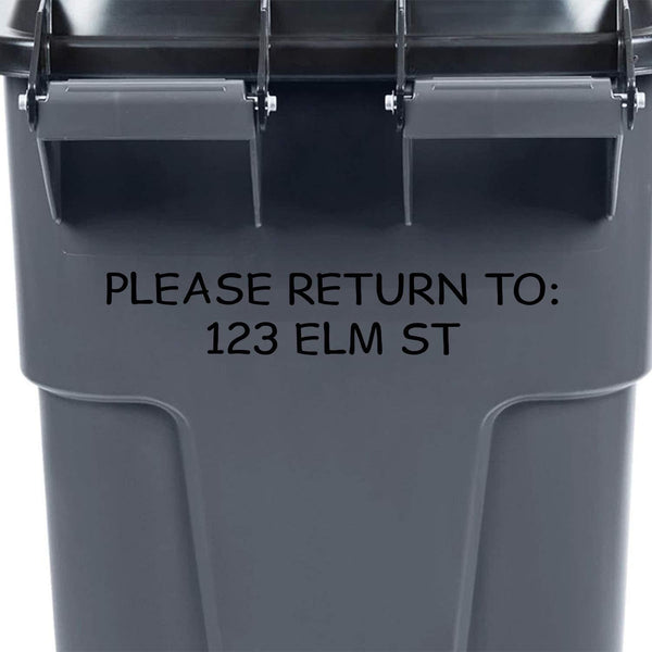 VWAQ Trash Decal Address Numbers Personalized Street Garbage Bin Stickers Please Return to - TC9 - VWAQ Vinyl Wall Art Quotes and Prints