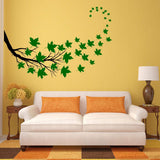 VWAQ Tree Branch Leaves Wall Sticker - Living Room Decal Decor - 37 PCS - VWAQ Vinyl Wall Art Quotes and Prints