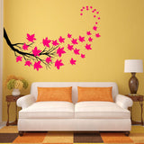 VWAQ Tree Branch Leaves Wall Sticker - Living Room Decal Decor - 37 PCS - VWAQ Vinyl Wall Art Quotes and Prints