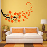 VWAQ Tree Branch Leaves Wall Sticker - Living Room Decal Decor - 37 PCS - VWAQ Vinyl Wall Art Quotes and Prints